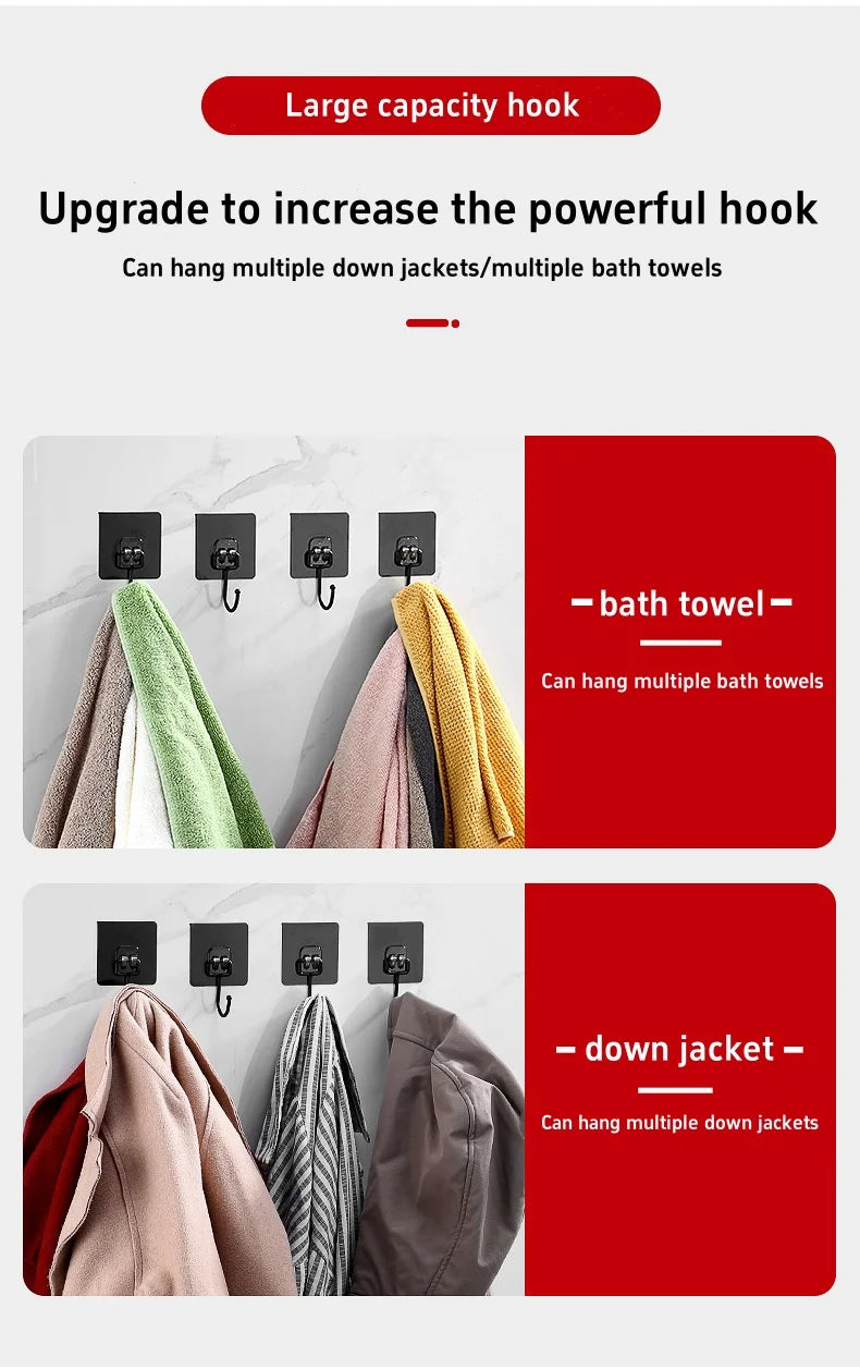 Heavy Duty Waterproof Adhesive Wall Hooks