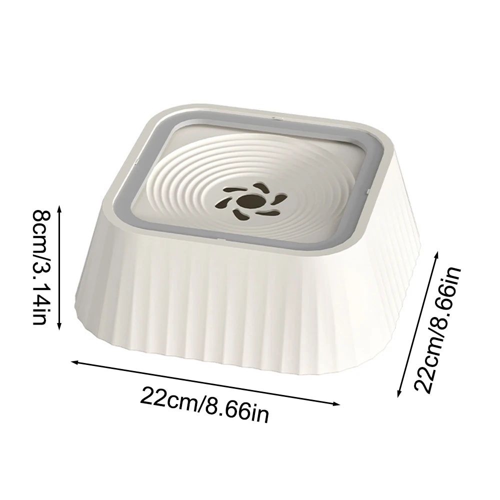 1PC Pet Floating Drinking Water Bowl Dog And Cat Neck Protection Non-Slip Floatation Water Tray Pets Drinking Bowl