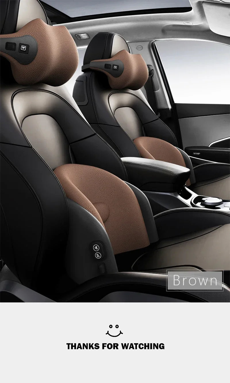 Car Neck Cushion Lumbar Support Electric Men Massage Neck Car Neck Pillow Outdoor Car Accessories Home Car Massage Seat