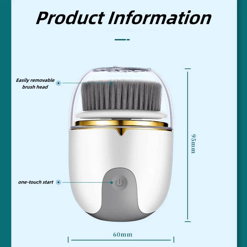 New Electric Facial Cleanser, Electric Charging Waterproof Cleansing And Beauty Instrument, Multi-functional Face Wash Brush