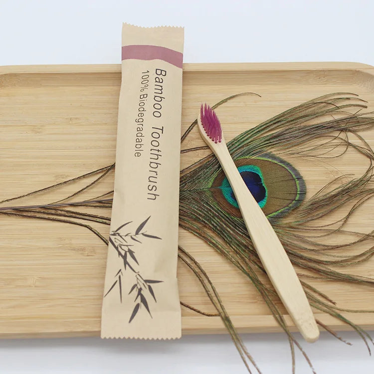 Eco-Friendly Bamboo Toothbrush Set