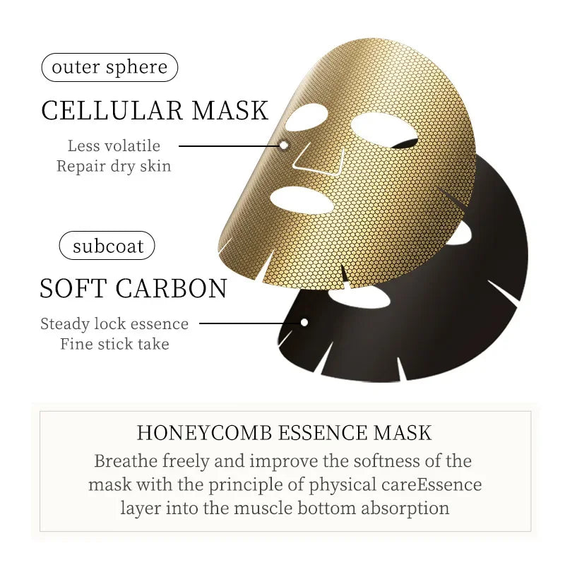 24K Gold Moisturizing Facial Masks skincare Firming Nourishing Smooth Skin Rejuvenation Face Mask Sheets Mask