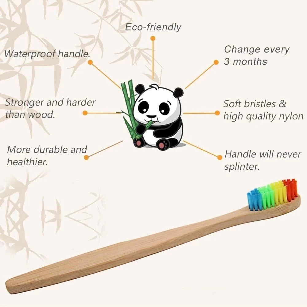 Eco-Friendly Bamboo Toothbrush Set