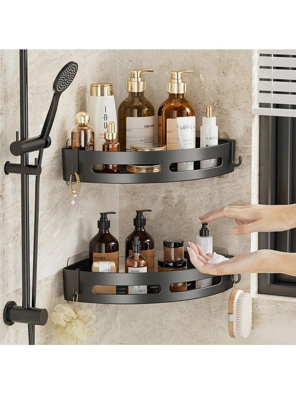 Adhesive Bathroom Shower Caddy Shelf