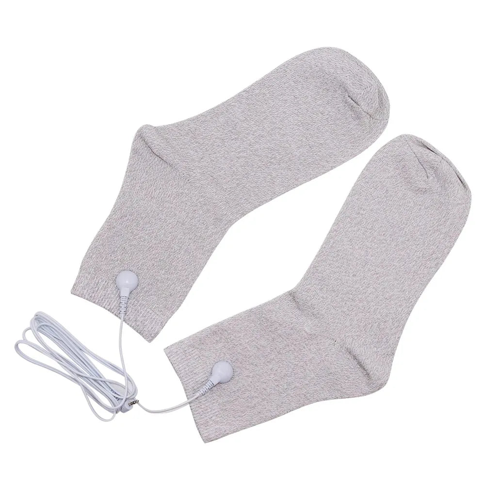TENS EMS Electrode Electric Massager Accessories Glove Sock Bracer Slipper Cable Conductive Silver Fiber for Body Massage Pads