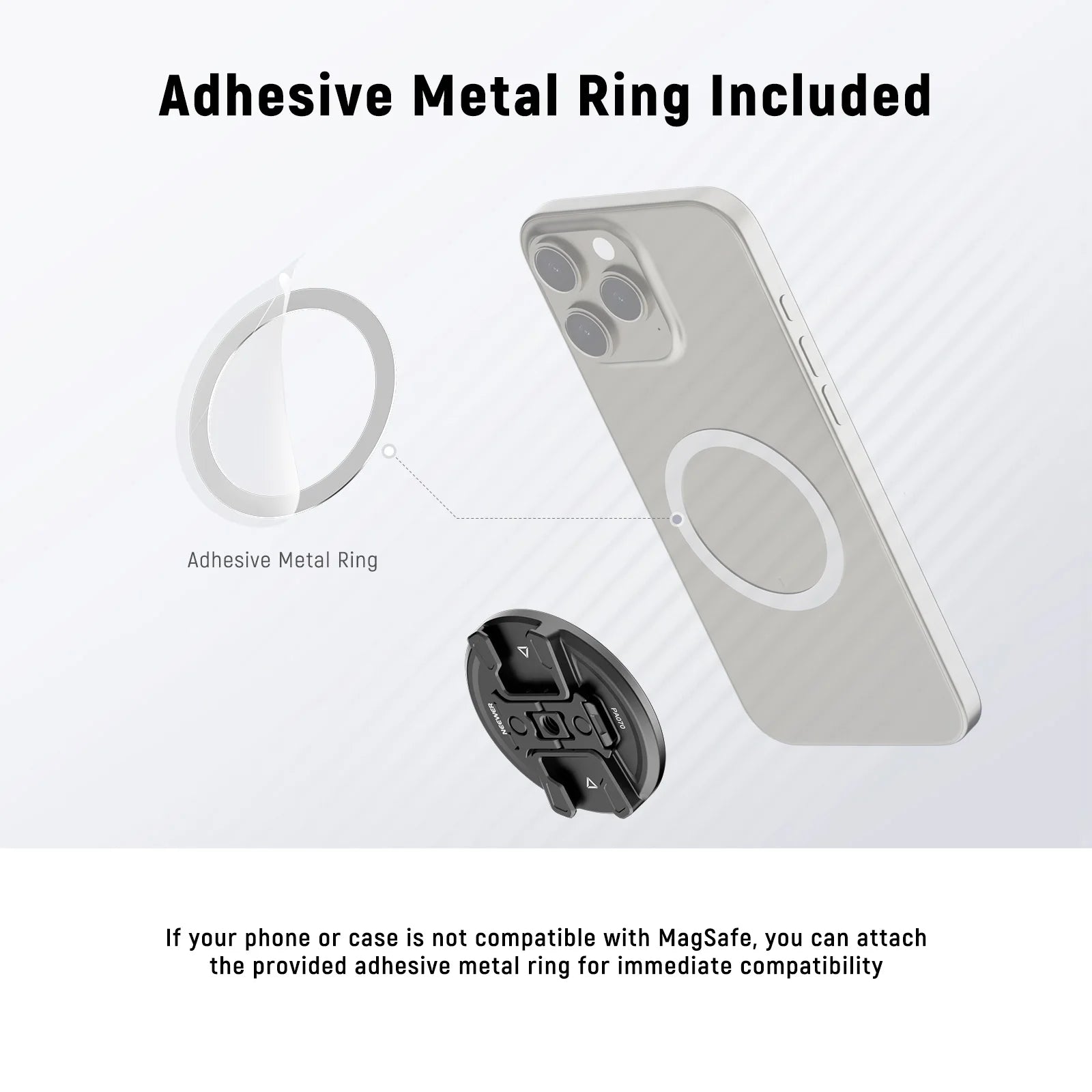 Neewer Magnetic Phone Tripod Mount with Action Camera Adapter For MagSafe iPhone 16 15 14 13 12 Quick Release Adapter Mount