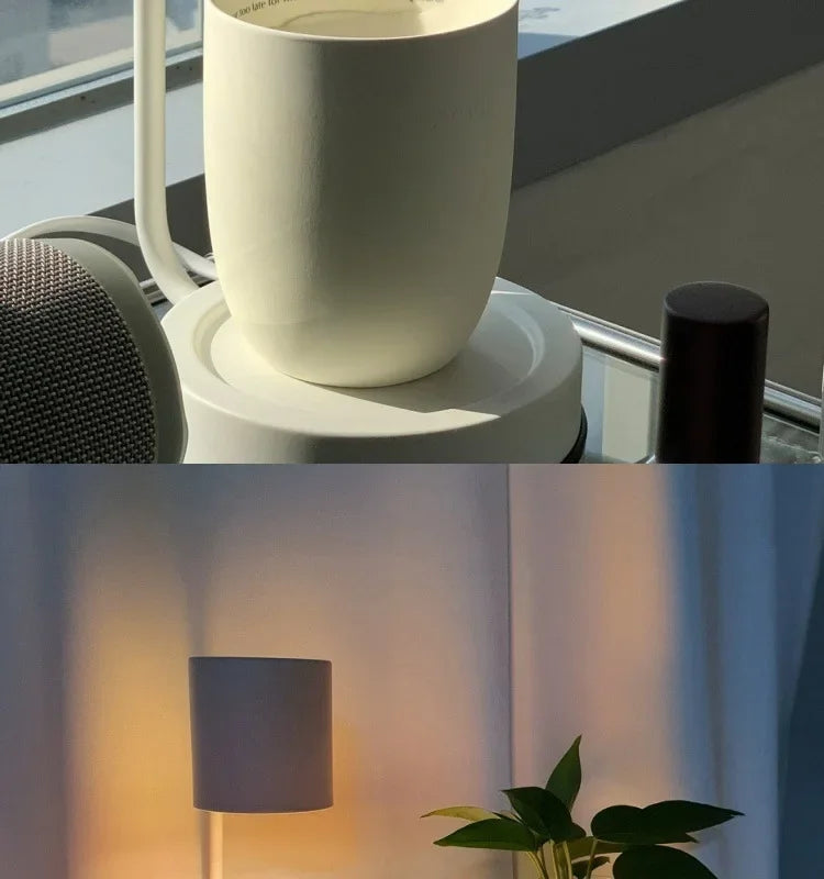 Candle Warmer Lamp with Timer Dimmable Light Scented Wax Melter Simple Table Lamp for Bedroom Home Office Decor