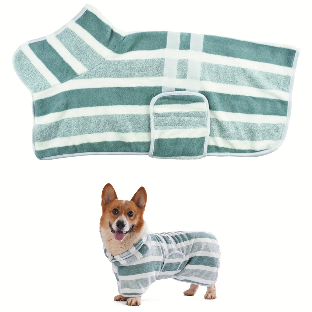 Dog Towel Pet Bathrobe, Fully Wrapped and Quick Drying, pet Quick Drying Towel, Soft and Skin Friendly, Comfortable