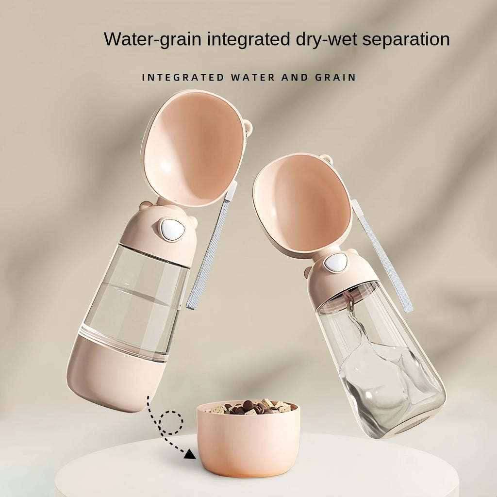 Portable Pet Water with Food Travel Cup
