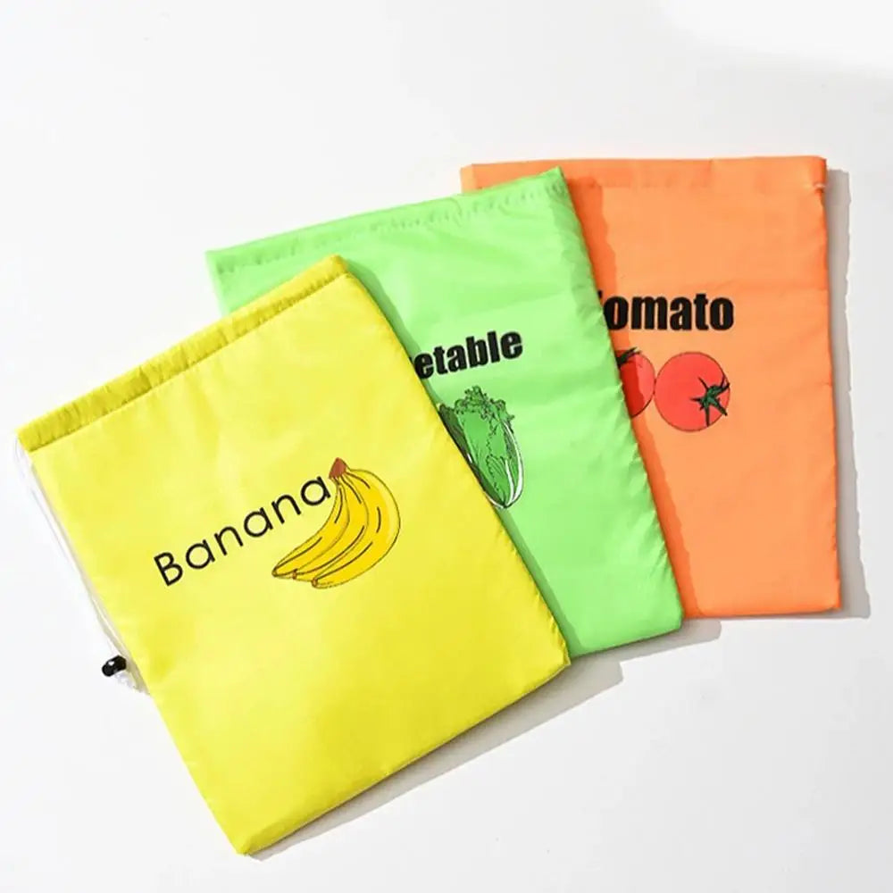 Fruit Storage Bag Reusable For Lettuce Banana Vegetable Fruit Fresh Bun Organizer Storage Shopping Storage Bag