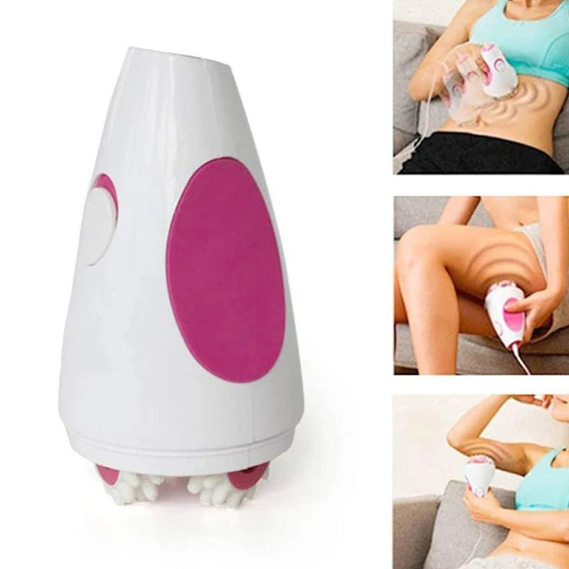 Massage Roller Lose Weight Machine Abdominal Exercise Handle-held Infrared 3D Electric Massager Full Body Relax Slimming Tool