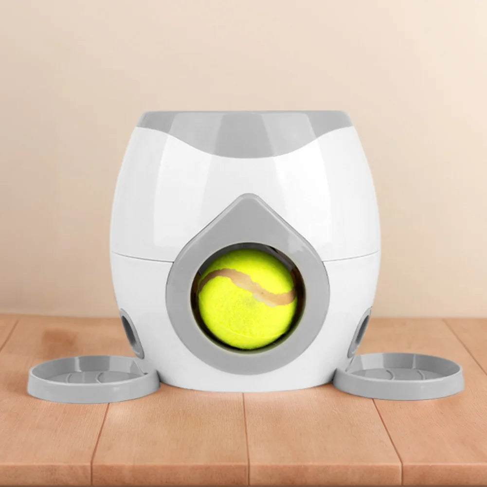 Automatic Dog Ball Launcher Dogs Tennis Food Reward Machine Interactive Dog Balls Thrower Slow Feeder for Small and Medium Dogs