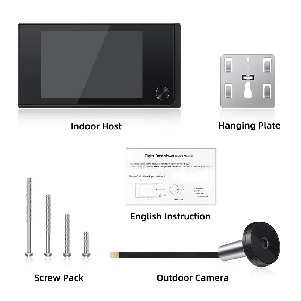 3.5-Inch Digital Door Peephole Camera with HD LCD Screen
