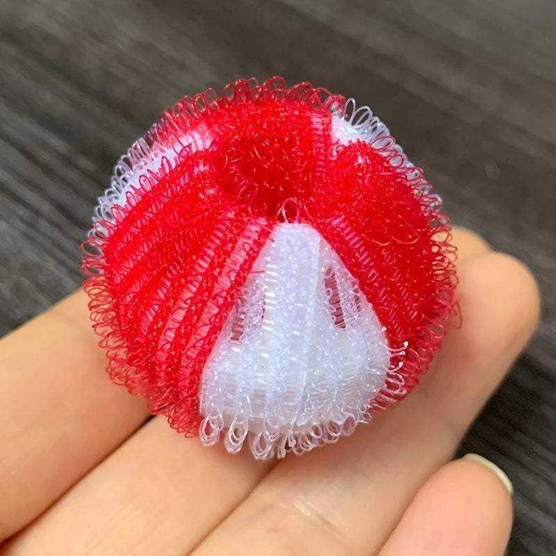 Two Tone Nylon Laundry Ball Drum Hair Removal Anti Entanglement Washing Machine Hair Sticking Cleaning Clothes Medium-sized Ball