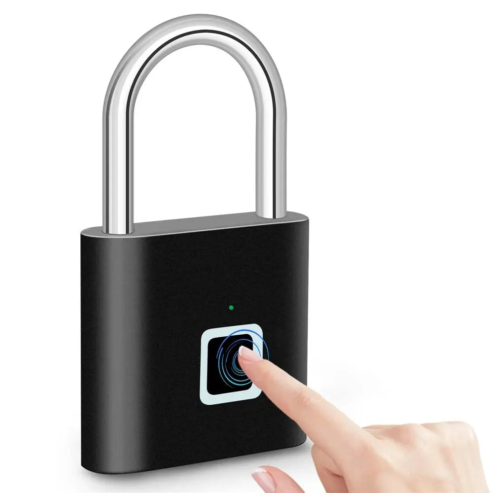 KERUI Keyless USB Charging Fingerprint Smart Lock Waterproof Unlock Portable Lock Anti-theft Security Door Lock Padlock Electric