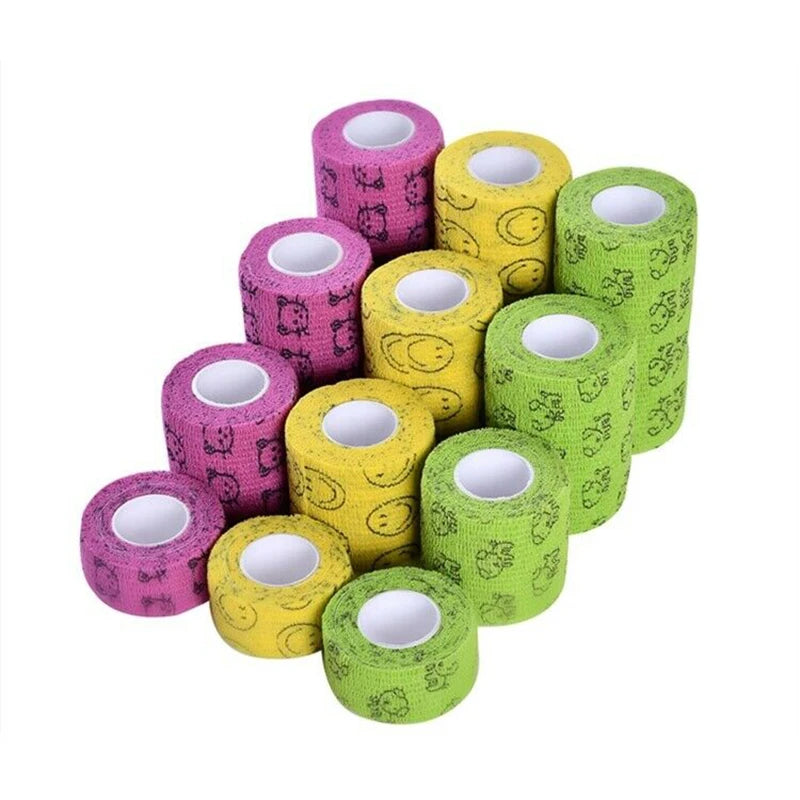 Medical Self Adhesive Elastic Bandage for Dogs and Cats, Pet Sports Wrap Tape, Finger Joint Knee, First Aid Kit, 5cm x 4.8m