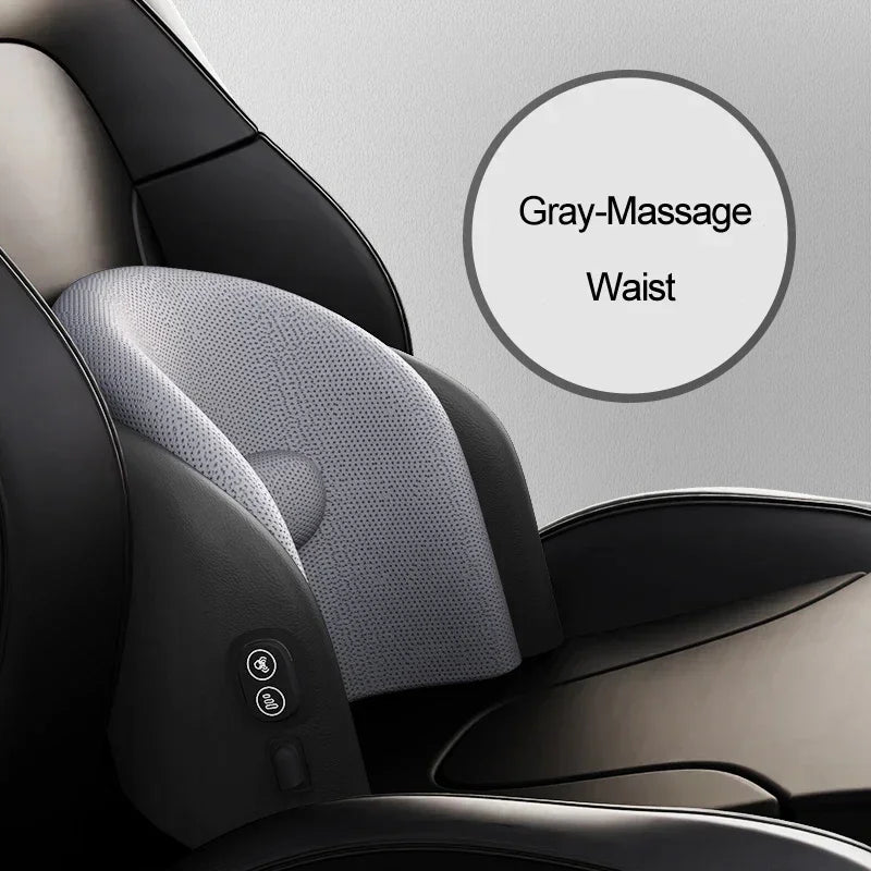 Car Neck Cushion Lumbar Support Electric Men Massage Neck Car Neck Pillow Outdoor Car Accessories Home Car Massage Seat