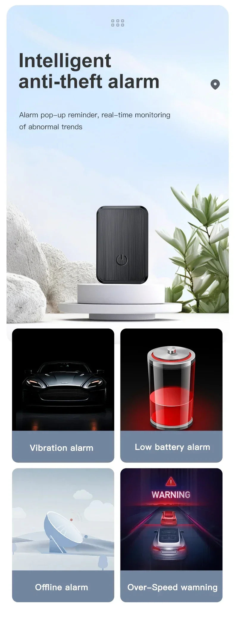 Mini GF08 GPS Car Tracker,Real-time Tracker, Anti-Theft, Anti-lost Key,Pet Locator,Strong Magnetic Mount SlM, Message Positioner