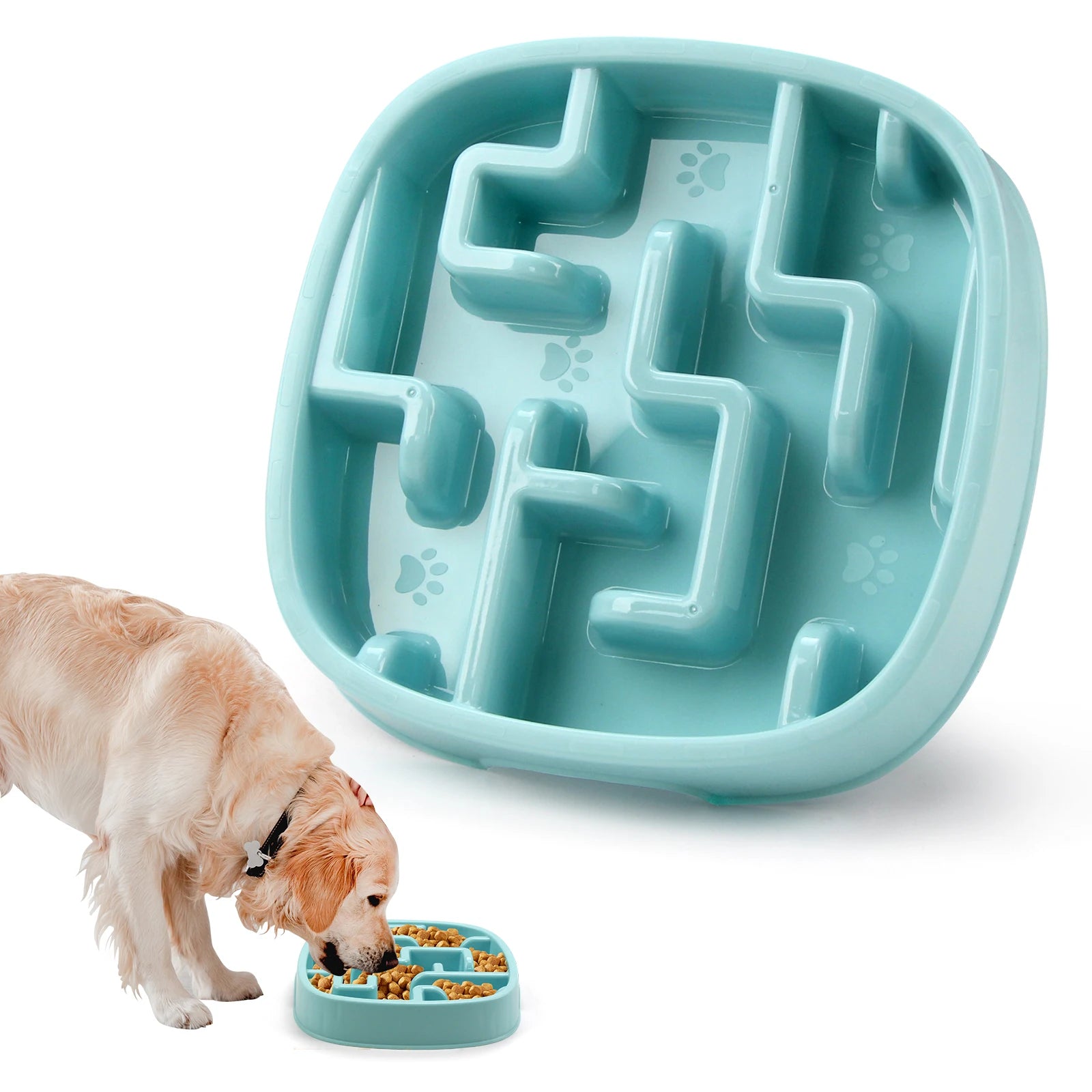 Slow Feed Anti Slip Pet Bowl