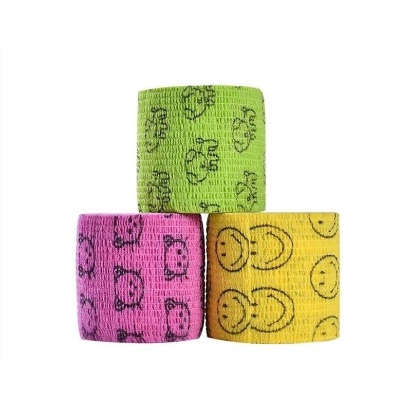 Medical Self Adhesive Elastic Bandage for Dogs and Cats, Pet Sports Wrap Tape, Finger Joint Knee, First Aid Kit, 5cm x 4.8m