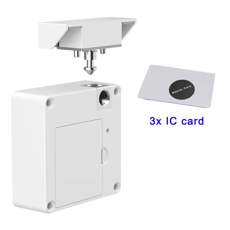 13.56MHz IC RFID Card NFC Sensing Electric Cabinet Drawer Lock Invisible Hidden Installation