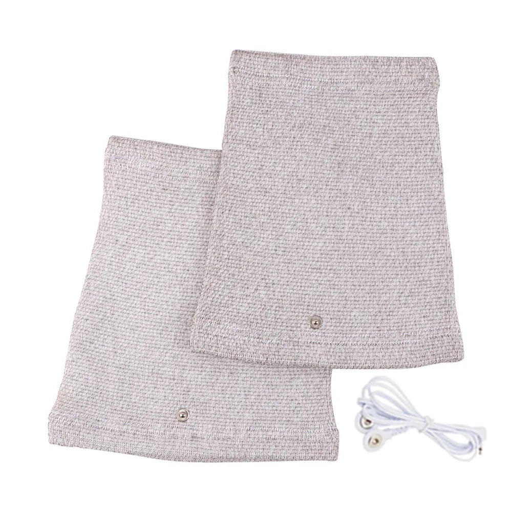 TENS EMS Electrode Electric Massager Accessories Glove Sock Bracer Slipper Cable Conductive Silver Fiber for Body Massage Pads