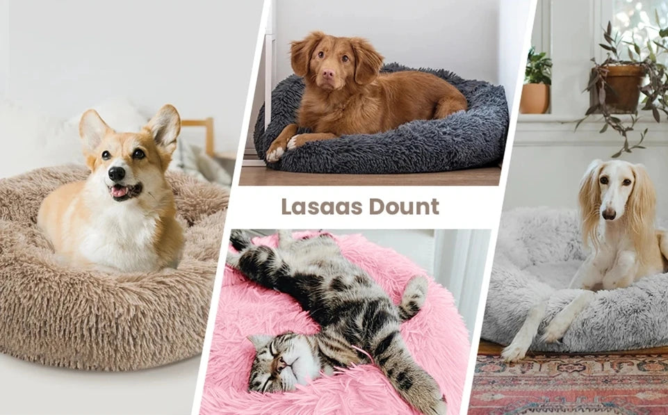 Round Plush Pet Bed