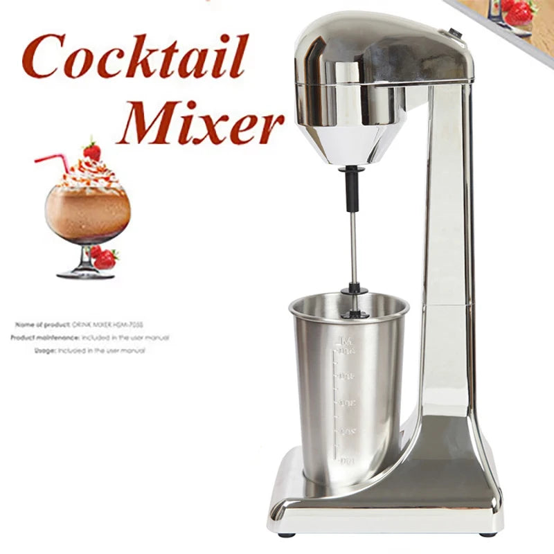 Double Head Electric Milk Frother Vertical Milk Foam Machine Coffee Drink Mixer for Home Bar Electric Milkshake Machine 220V EU