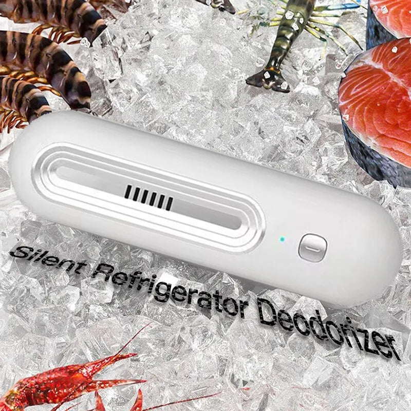 Refrigerator Deodorizer and Air Purifier - Extend Food Shelf Life, Remove Odors (Smoke, Pet, Toilet), for Car and Fridge