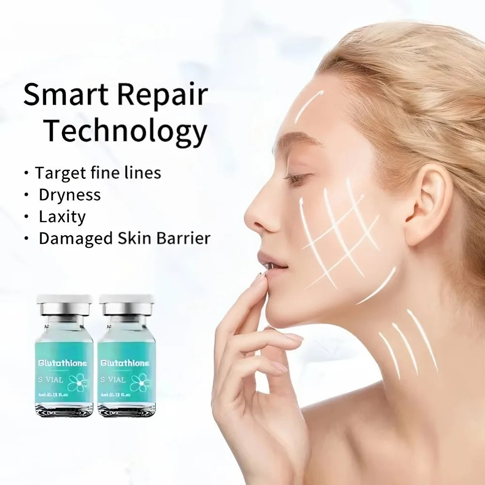 Glutathione Ampoule Essence 4ml×5 - Deep Moisturizing Facial Serum for Brightening & Firmness