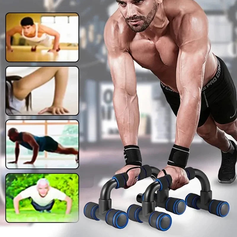 U-Shaped Push-Up Bars with Anti-Slip Foam Grip