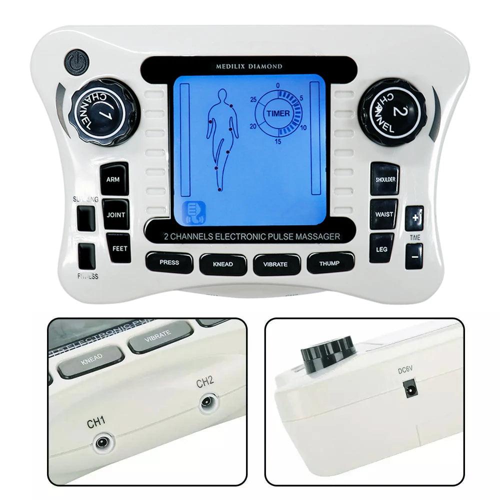 Myostimulator Massager EMS Neck Acupoints Lymphvity Massage Device Electrical Muscle Stimulator Health Physiotherapy Device