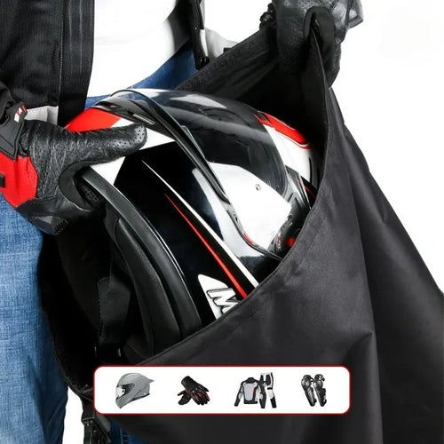 1pc Motorbike Helmet Bag Combination Lock Anti-Theft Luggage Storage Bag Rider Portable Travel Motorcycle Equipments Bag