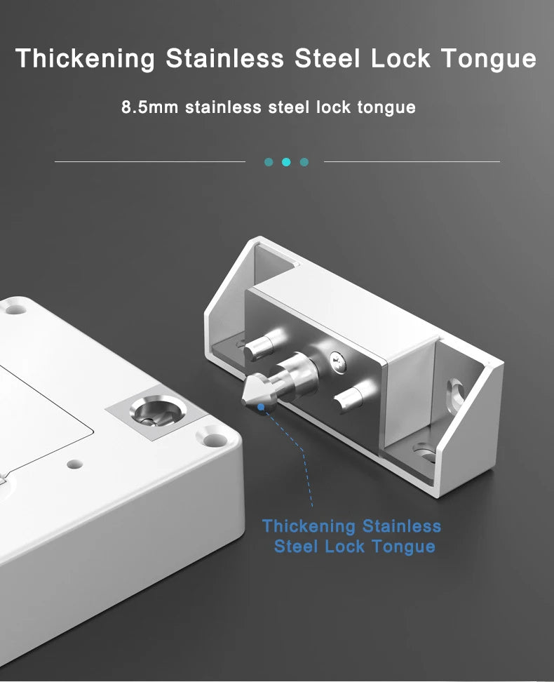 13.56MHz IC RFID Card NFC Sensing Electric Cabinet Drawer Lock Invisible Hidden Installation