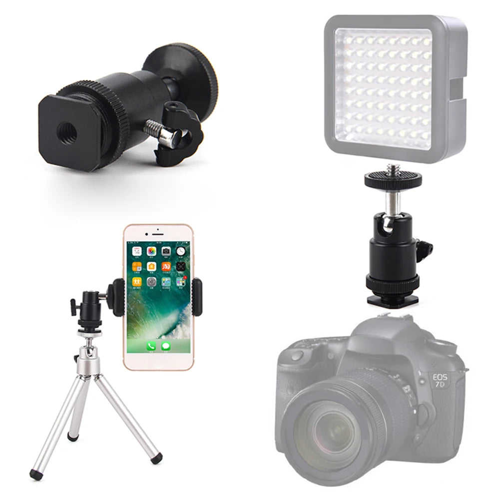 360° Rotating Auto Face Tracking Phone Stand No App Gesture Control Smart Shooting Camera Mount with Selfie Light Remote