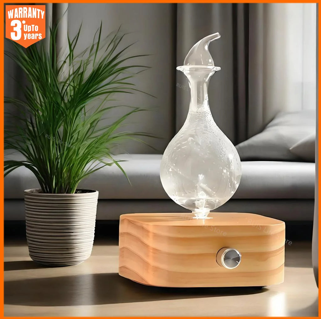 Waterless Aroma Essential Oil Diffuser 30ml Wooden Fragrance Electric Scent Diffuser  Nebulizer For Home