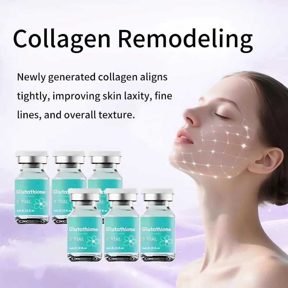 Glutathione Ampoule Essence 4ml×5 - Deep Moisturizing Facial Serum for Brightening & Firmness