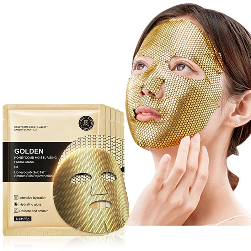 24K Gold Moisturizing Facial Masks skincare Firming Nourishing Smooth Skin Rejuvenation Face Mask Sheets Mask