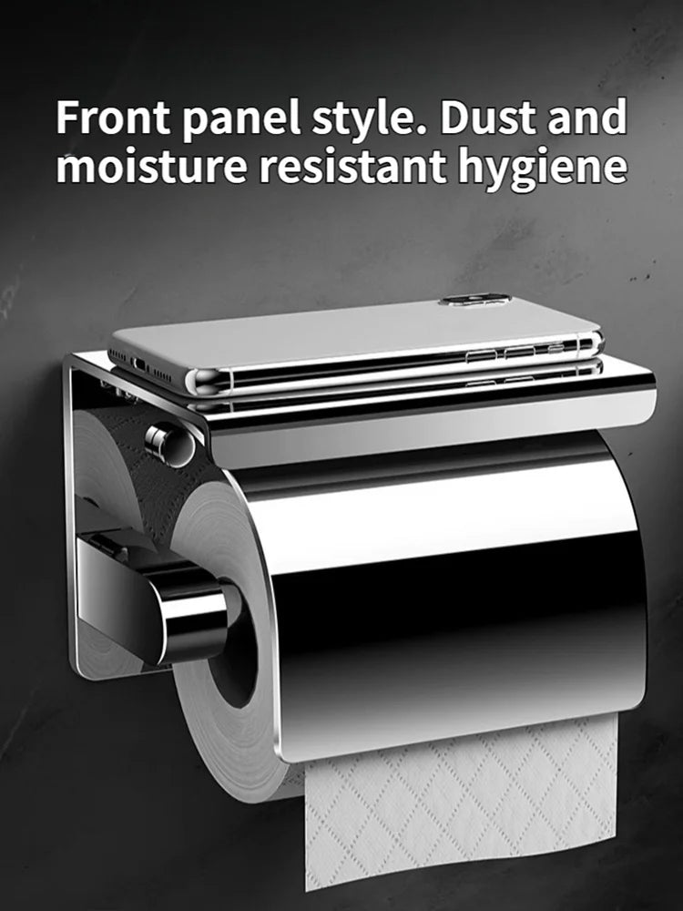Bathroom Toilet Paper Holder 304 Stainless Steel Waterproof Roll Paper Box Tissue Box Holder Bathroom Hardware Accessories
