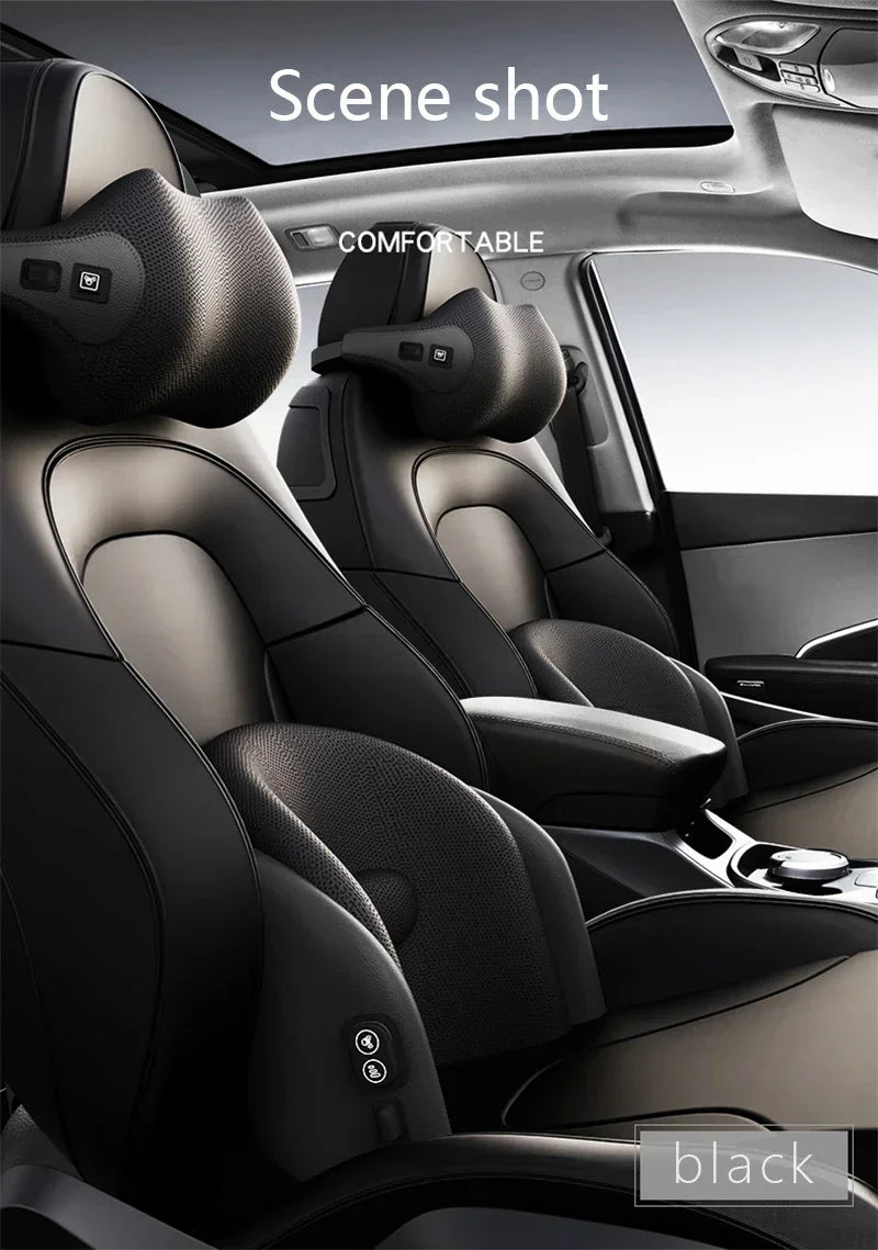 Car Neck Cushion Lumbar Support Electric Men Massage Neck Car Neck Pillow Outdoor Car Accessories Home Car Massage Seat