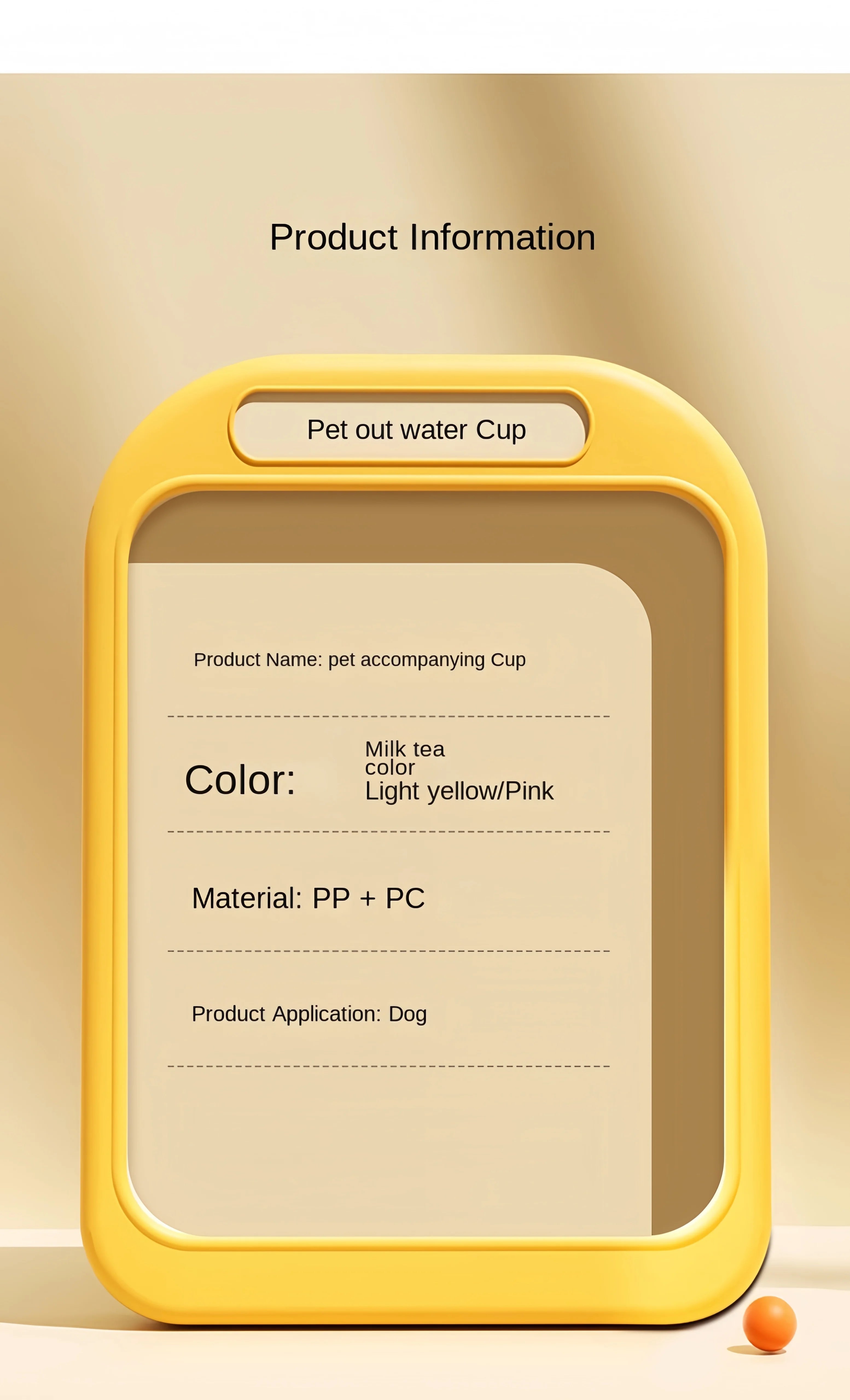 Portable Pet Water with Food Travel Cup