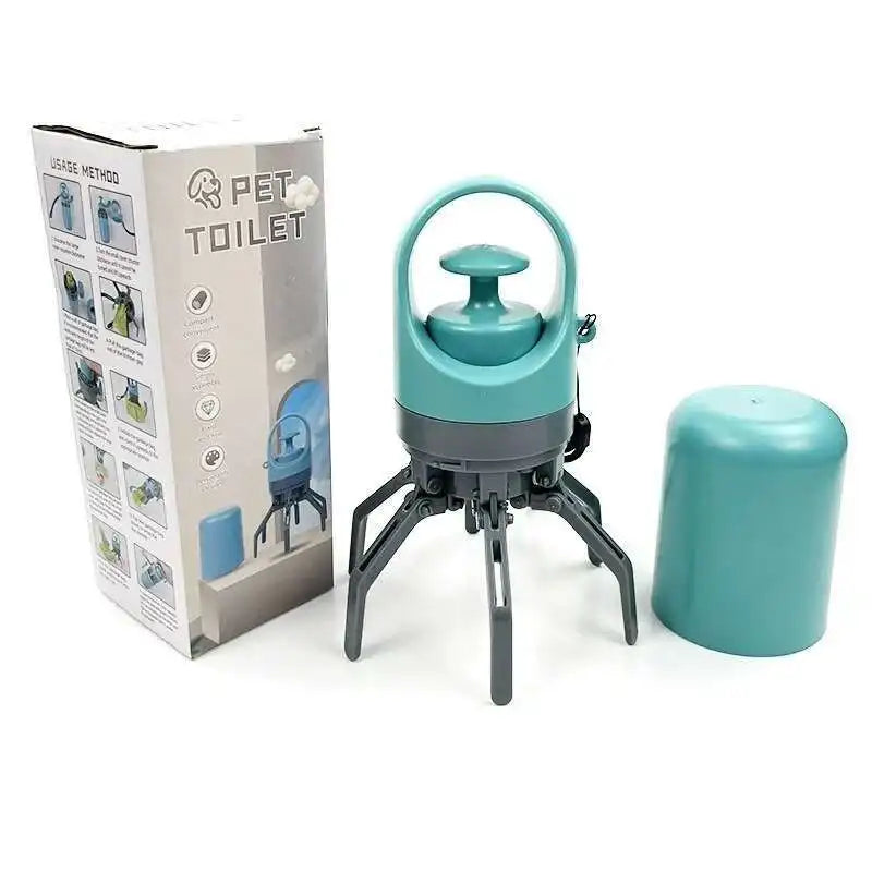 Portable Dog Pooper Scooper Pet Waste Pick-up Outdoor Cleaner Built-in Garbage Bag Handheld Pet Poop Grabber No Touch Design