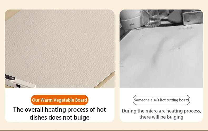 HOMEFISH Multifunctional Silicone Warming Board Home Easy Store Foldable Waterproof Oil Resistant Insulated for Hot Meals