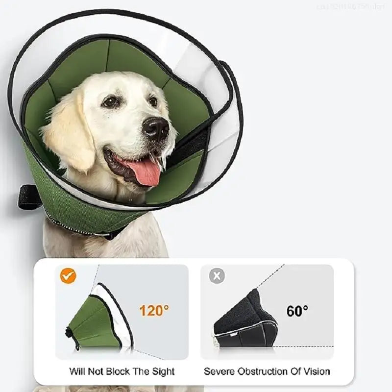Light weight Dog Neck Cone Cats Elizabethan Collar Washable Pet Recovery Cones F1FB