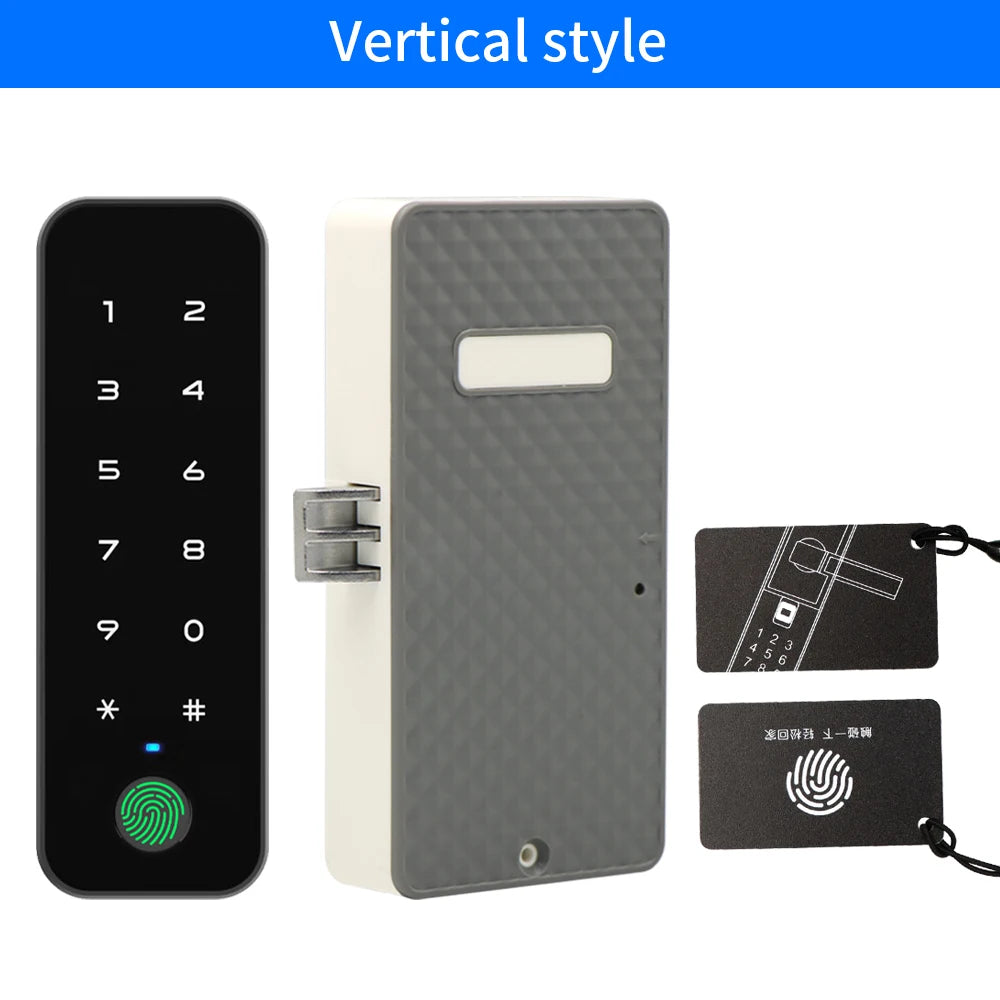 Tuya APP Fingerprint Smart Drawer Cabinet Invisible Lock Ic Card Unlock Cabinet Furniture Electronic Keyless Sensor Lock