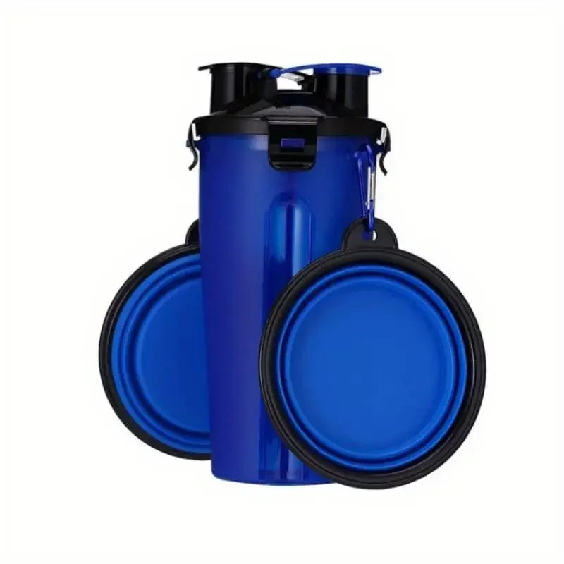 Portable Pet Water Bottle with Food Container