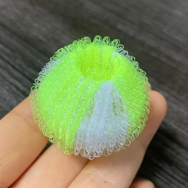 Two Tone Nylon Laundry Ball Drum Hair Removal Anti Entanglement Washing Machine Hair Sticking Cleaning Clothes Medium-sized Ball