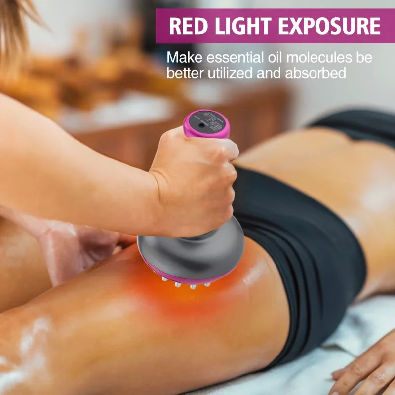 Electric Lymphatic Drainage Massage Machine Meridian Body Brush Microcurrent Anti-Cellulite Guasha Physiotherapy Device