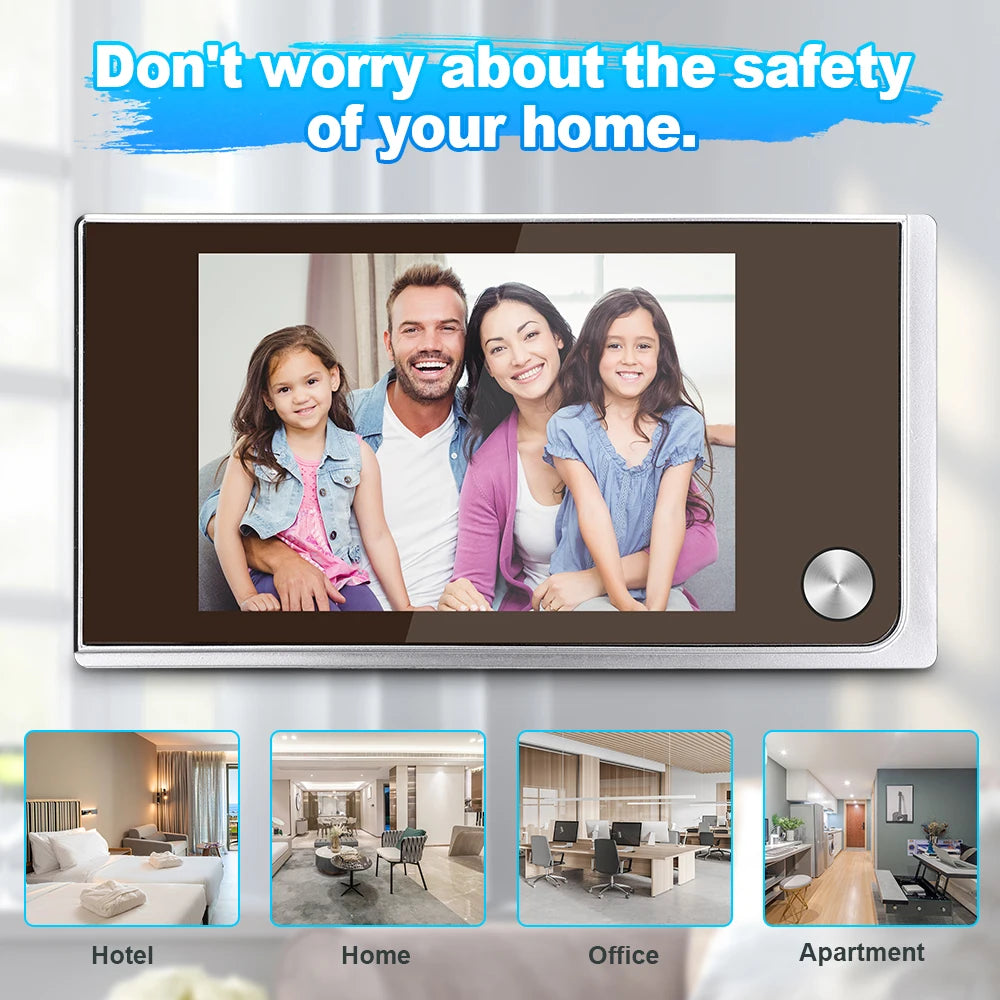 3.5-Inch Digital Door Peephole Camera with HD LCD Screen