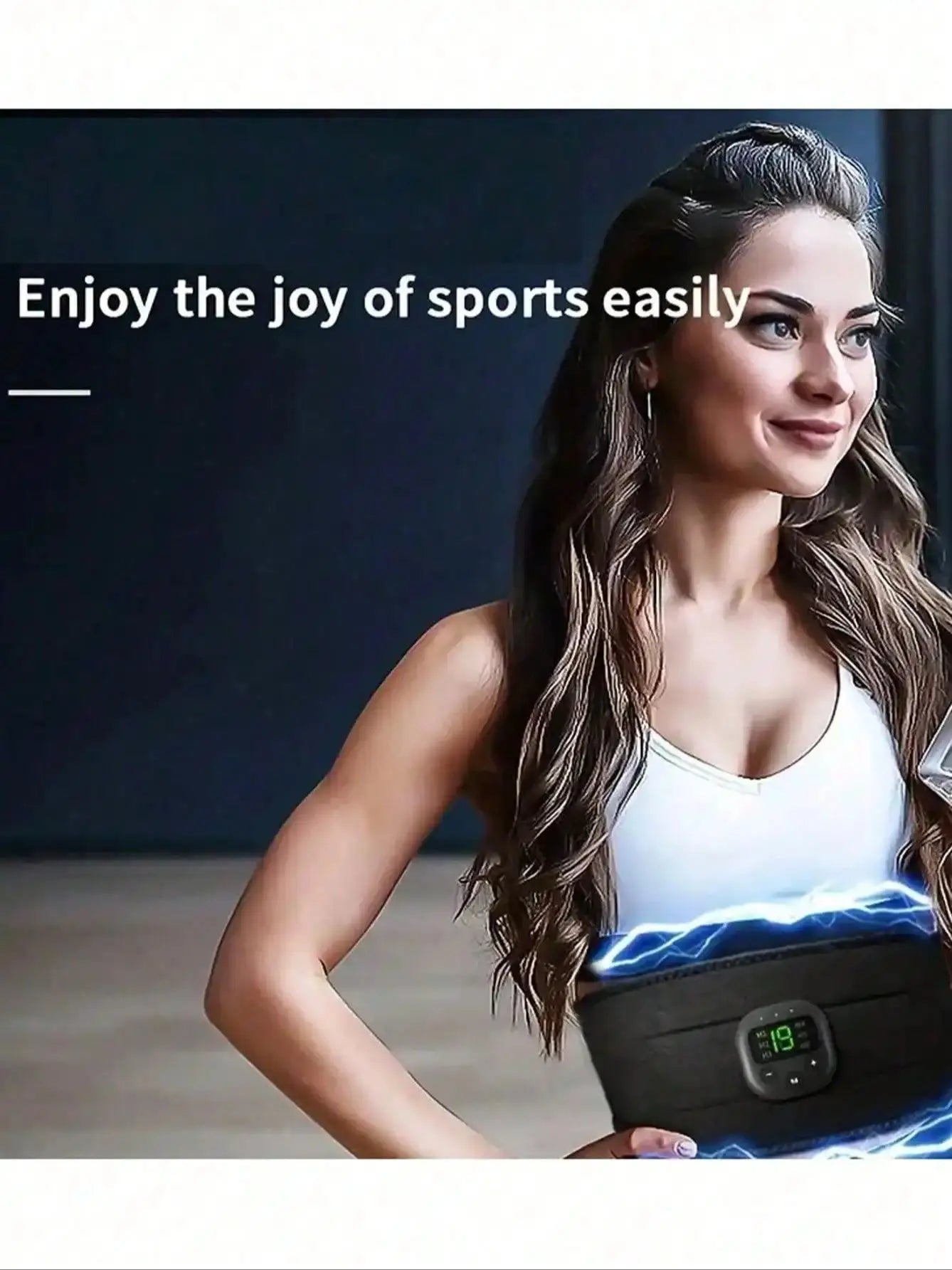 Waist massager, portable USB charging shaping device, electric arm, hip, leg training device, shaping belt, fitness massager